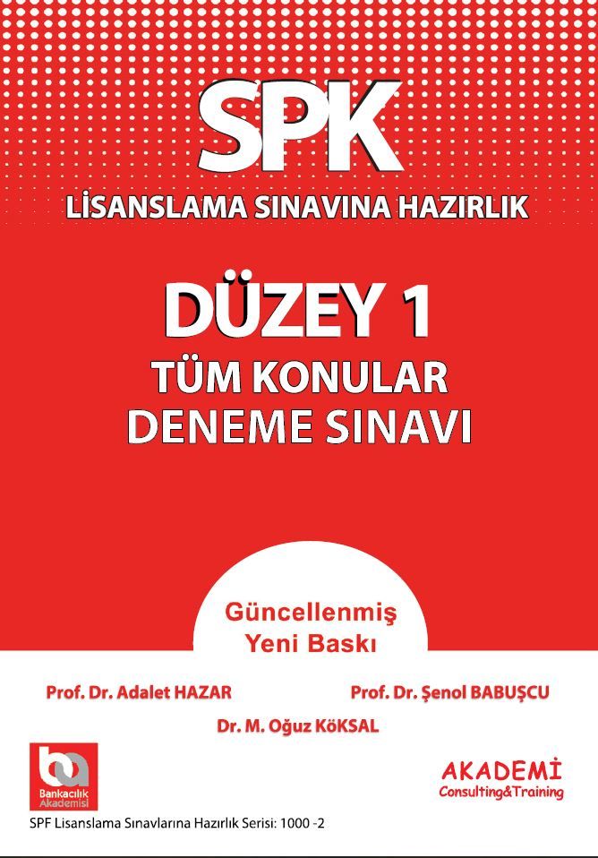 SPK Düzey 1 Tüm Konular Deneme Sınavı