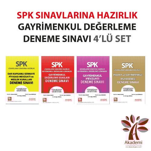 SPK Gayrimenkul Deneme Sınavı 4'lü Set