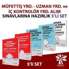 Müfettiş Yrd. - Uzman Yrd. ve İç Kontrolör Yrd. Alım Sınavına Hazırlık 5'li Set